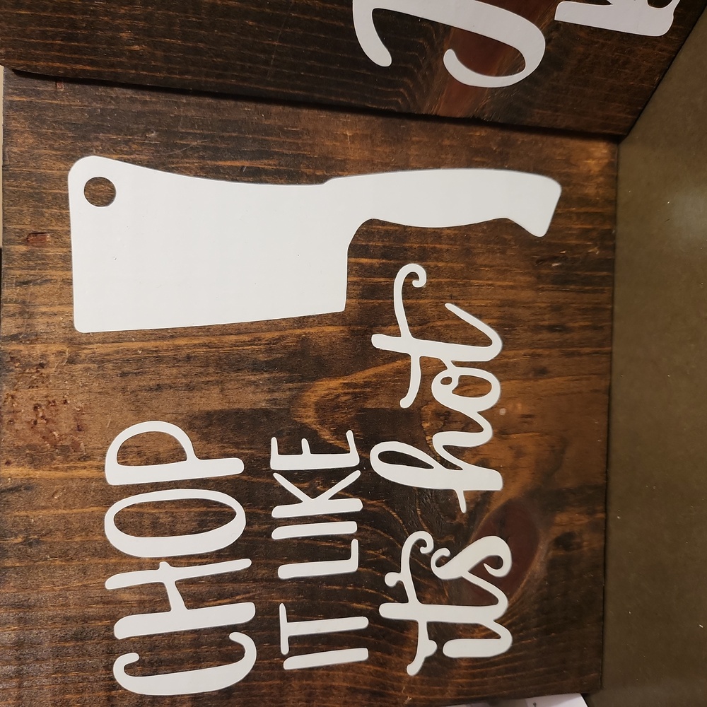 3 Rustic Wooden Kitchen Signs